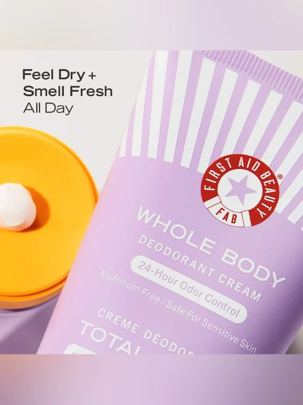 First Aid Beauty Whole Body Aluminum Free Deodorant Cream in Fresh Citrus